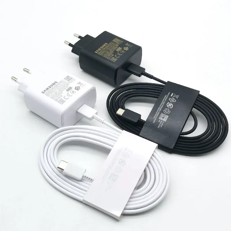 Samsung 45W Charger Super Fast Charging Adapter 1.8M Cable For Galaxy S24 S23 S22 S21 S20 Note 20 Ultra 10 Z Flip Fold 6 5 4 3 2