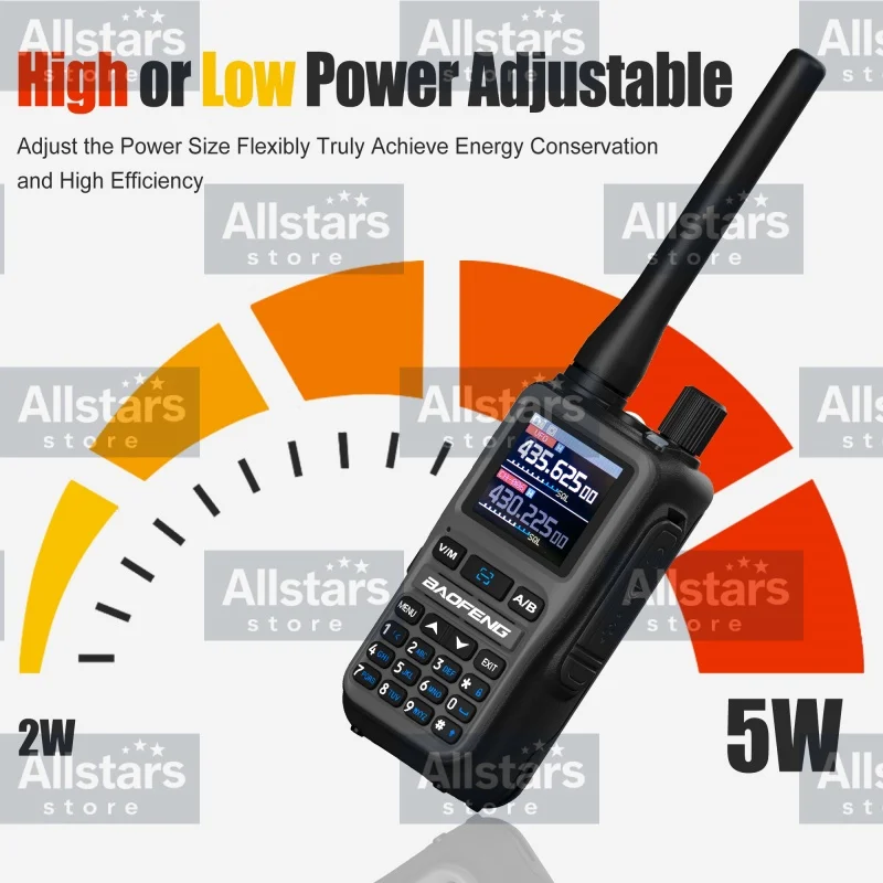 1 قطعة/2 قطعة جديد BAOFENG UV 5R جهاز اتصال لاسلكي صغير 5 واط بلوتوث متعدد الموجات اللاسلكية نسخة تردد AM FM نوع-C اتجاهين راديو التخييم
