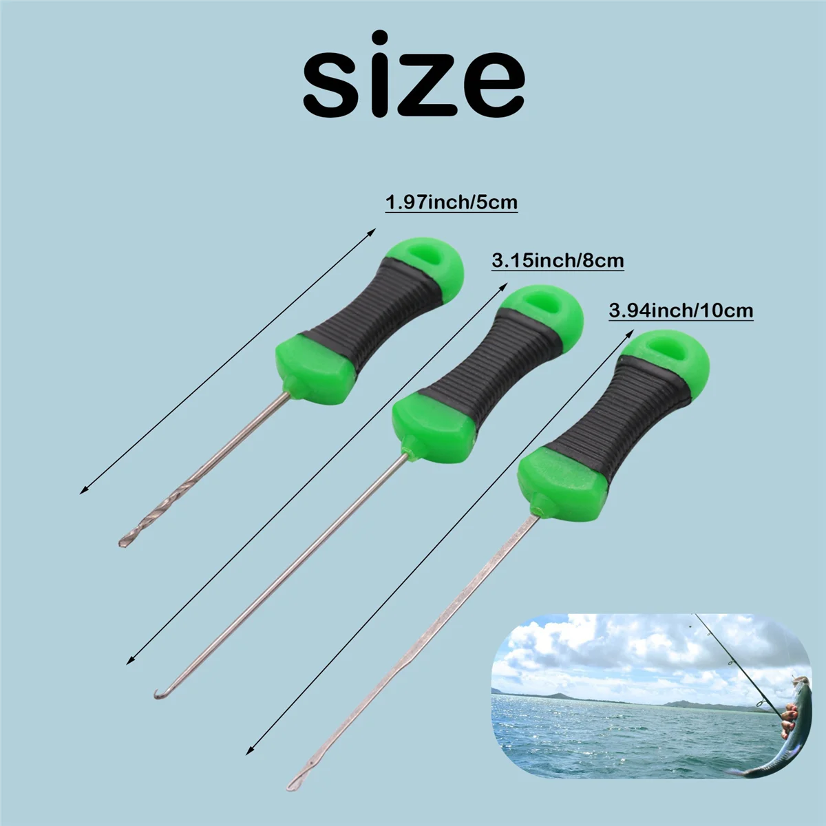 A77I 6Pcs 키트 야외 낚시 미끼 바늘 장비 만들기위한 장비 Boilie 터미널 잉어 낚시 도구 액세서리