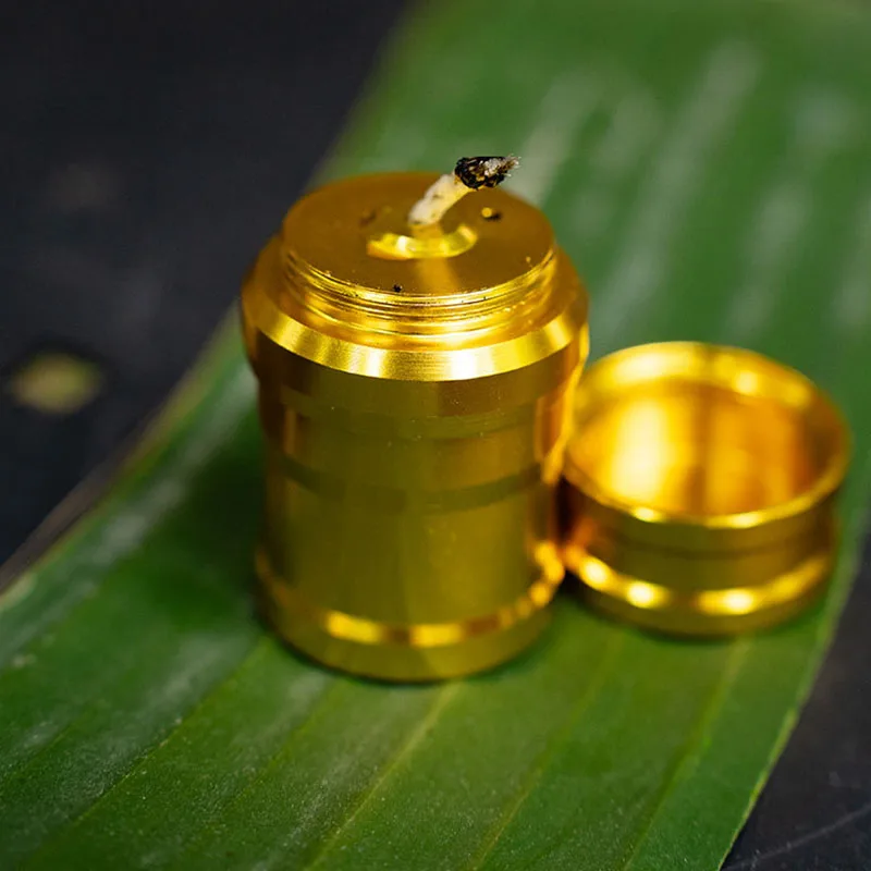 Outdoor Tragbare Mini Alkohol Lampe Metall Mini Heizung Flüssigkeit Herd Überleben Camping Wandern Ausgezeichnet – Detail 2