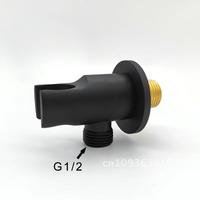Black Brass Handheld Sprayer Spray Head Holder Bracket Bathroom With/ Toilet Without Connector Hand Bracket Shower Outlet Bidet