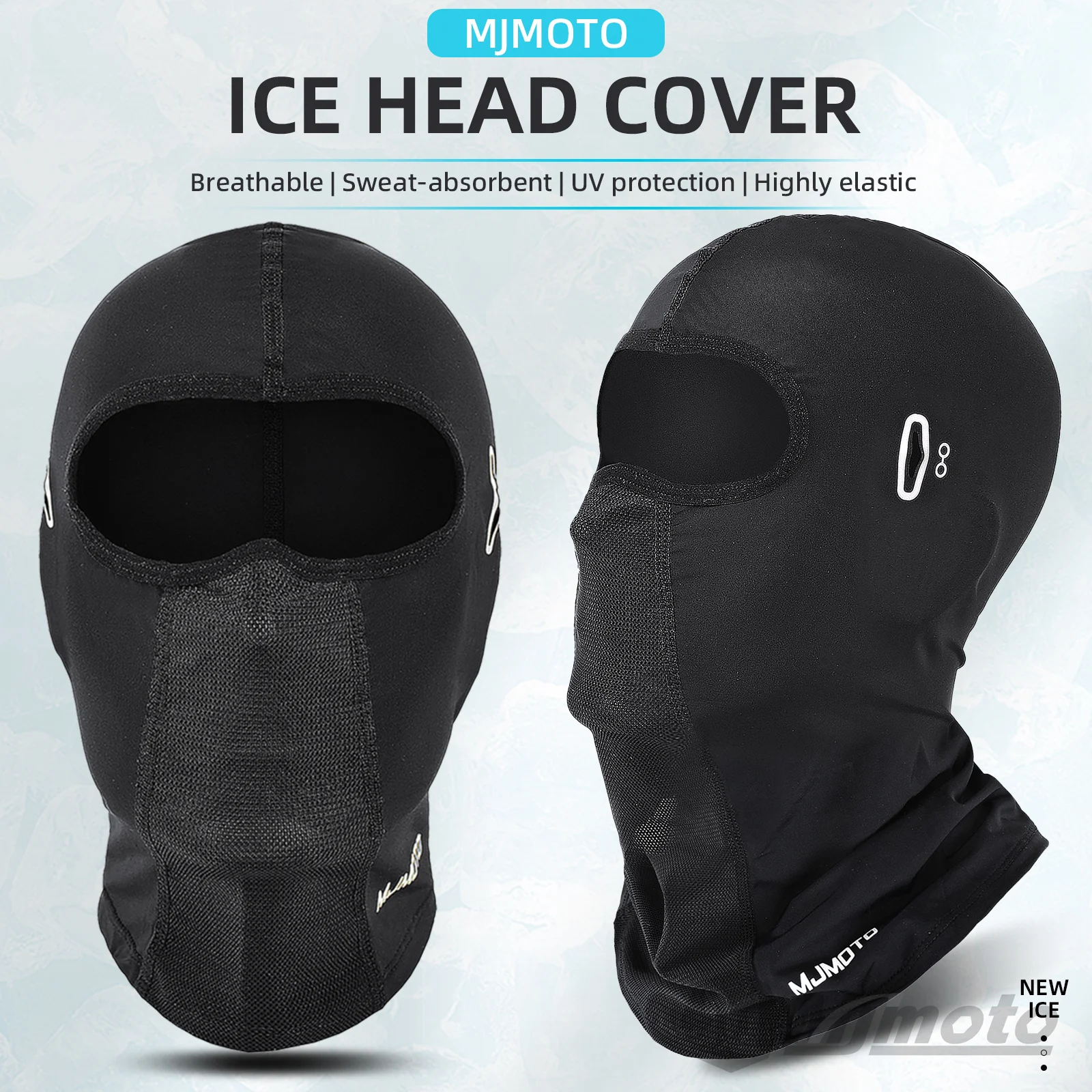 

MJMOTO Summer Motorcycle Balaclava Anti-UV Breathable Ice Silk Motorbike Face Masks Moto Cycling Headgear For Motocross Helmet