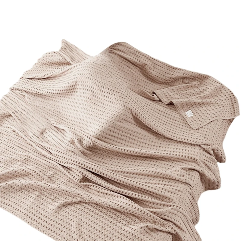 بطانية سرير قطنية باردة مسامية للصيف مريحة للمكتب المنزلي