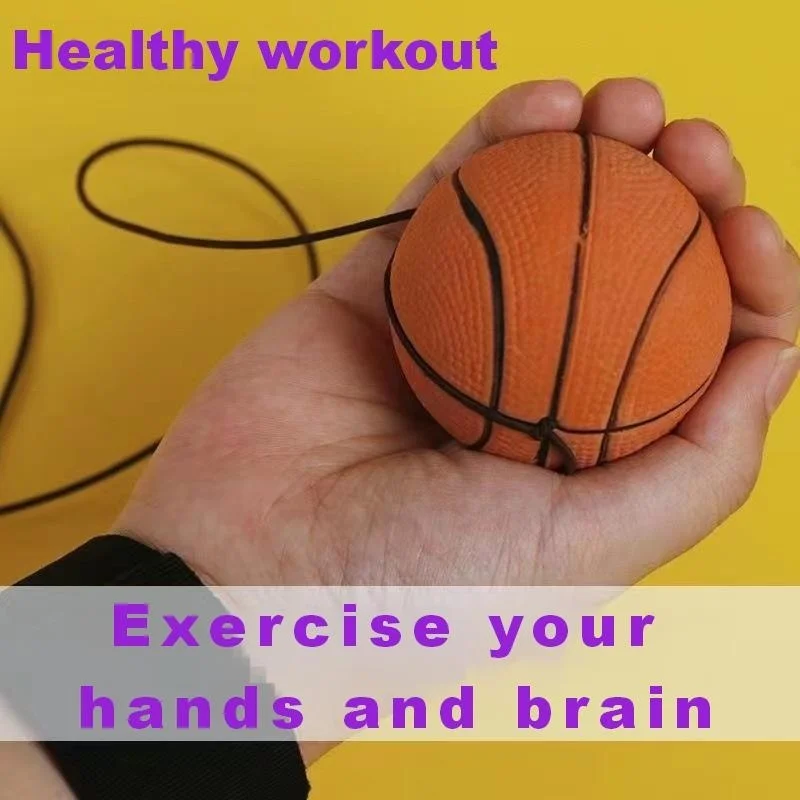 Wrist Magic Jump Ball Toy, Elastic Bounce Reaction Ball for Reflex Training, Hand Fitness Exercise Game, Indoor & Outdoor Sports