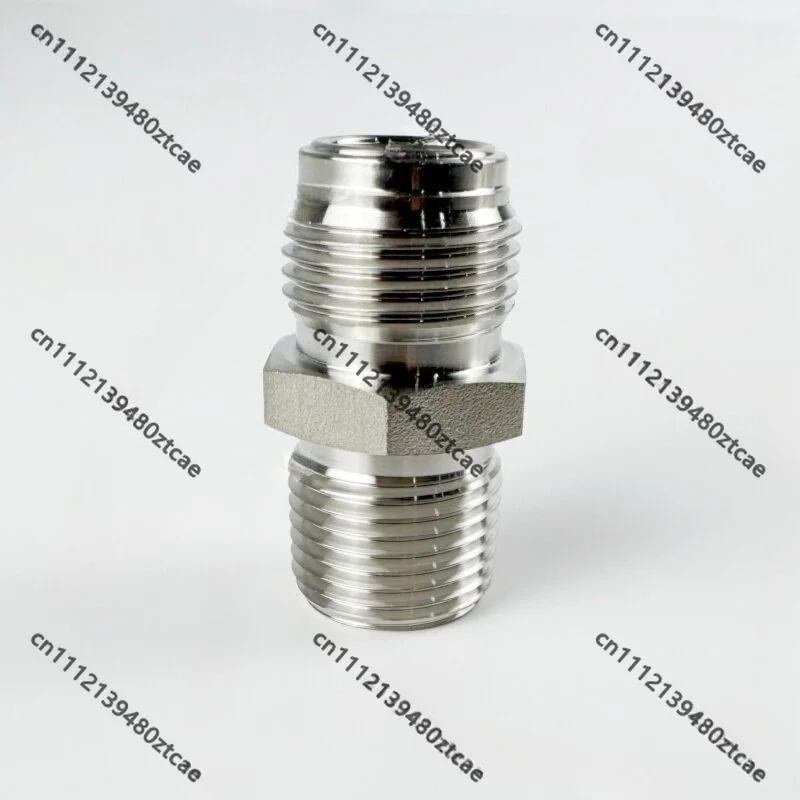 316L Stainless Steel VCR Male To NPT Male Thread Adapter High Pressure Gauge Reducing Valve Gas Pipe Fitting