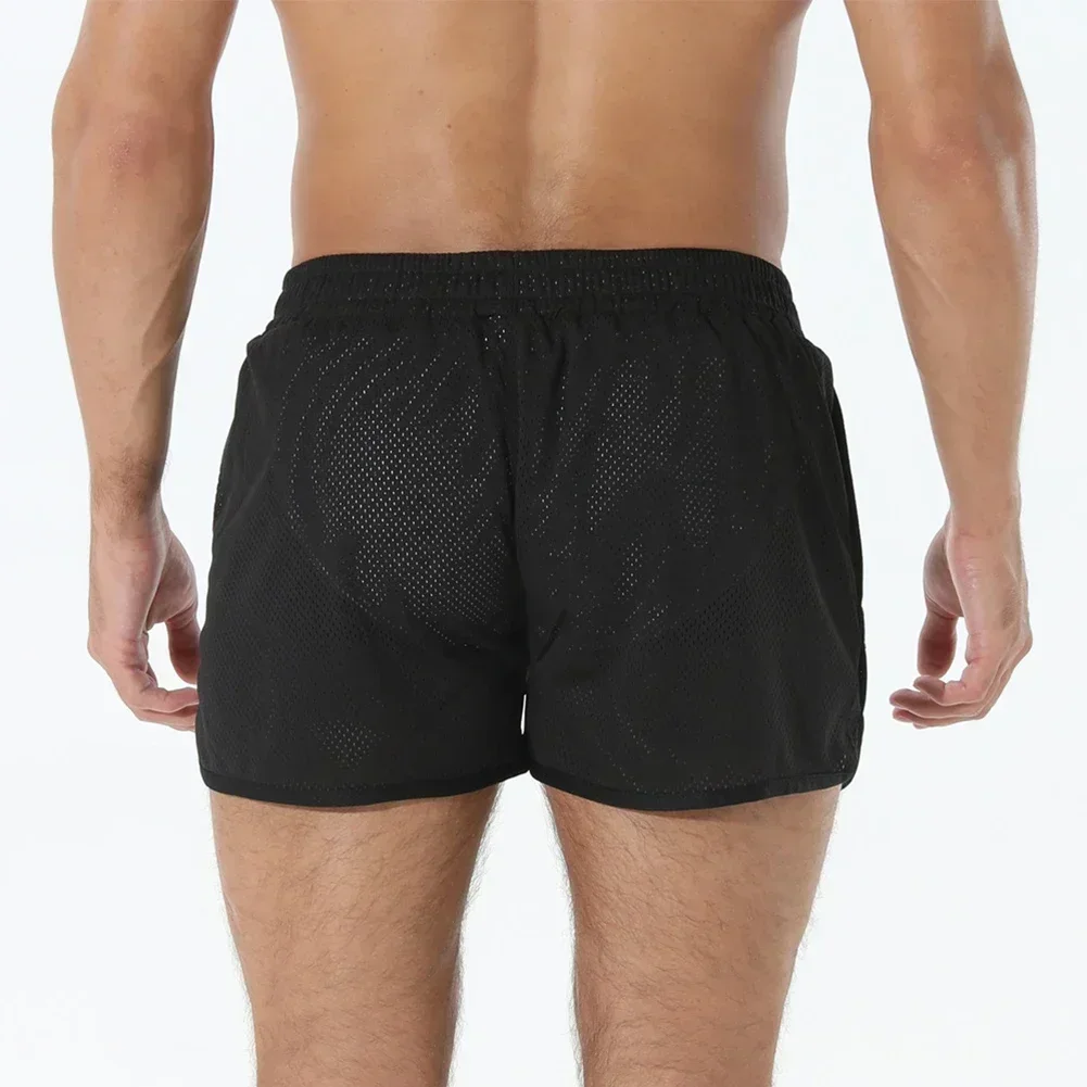 

Повседневная спортивная одежда для мужчин, повседневные шорты 2XL, черные мужские пляжные плавки, однотонные универсальные шорты для фитнеса с узором