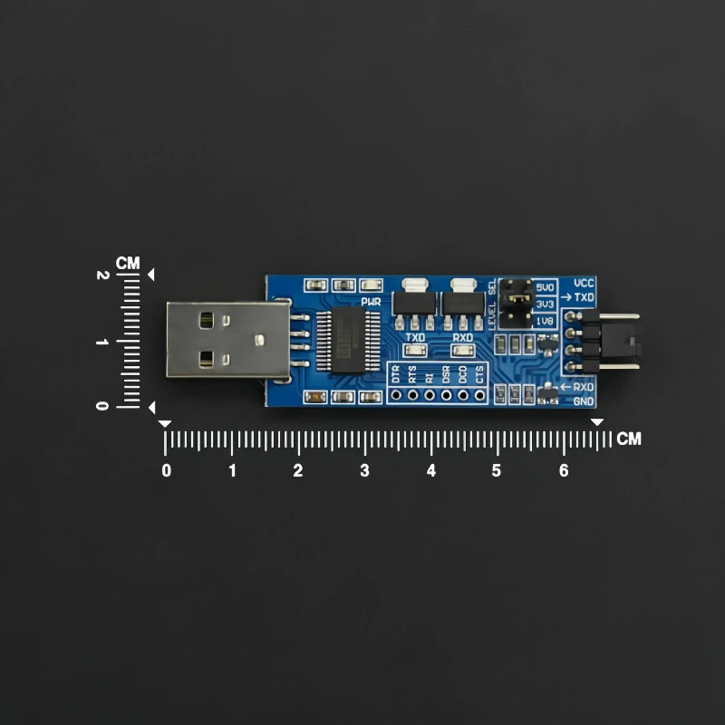USB to TTL Serial Converter Module 5V 3.3V 1.8V Triple-Level UART for PC Arduino Communication Stable