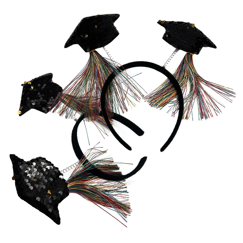 2 قطعة قبعة التخرج عقال الترتر غراد صغير غطاء الرأس حفلة التخرج صور الدعامة فئة 2024 مهرجان هيرباند #5