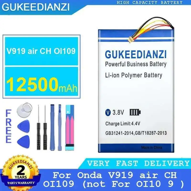 

Laptop Battery 12500Mah For Onda V919 Air CH OI109 Not OI10 9 Durable