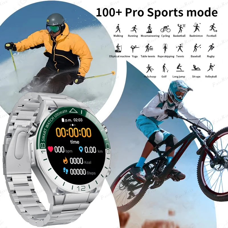 ساعة كوارتز ذكية تقليد للرجال والنساء هدية رياضية ساعة ذكية استثنائية ماستر بلوتوث دعوة ساعة معصم GPS NFC