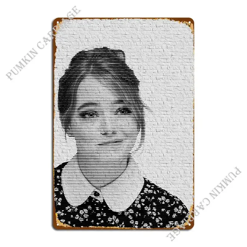 إيما ستون لوحة معدنية ملصق حانة مخصصة جدار كهف شخصية شريط تين تسجيل ملصق #1