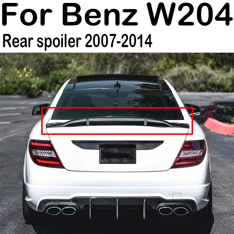 

Carbon fiber spoiler rear luggage compartment lid for Mercedes Benz W204 C-Class Coupe C63 C200 C260 C280 C300 R model 2007-2014