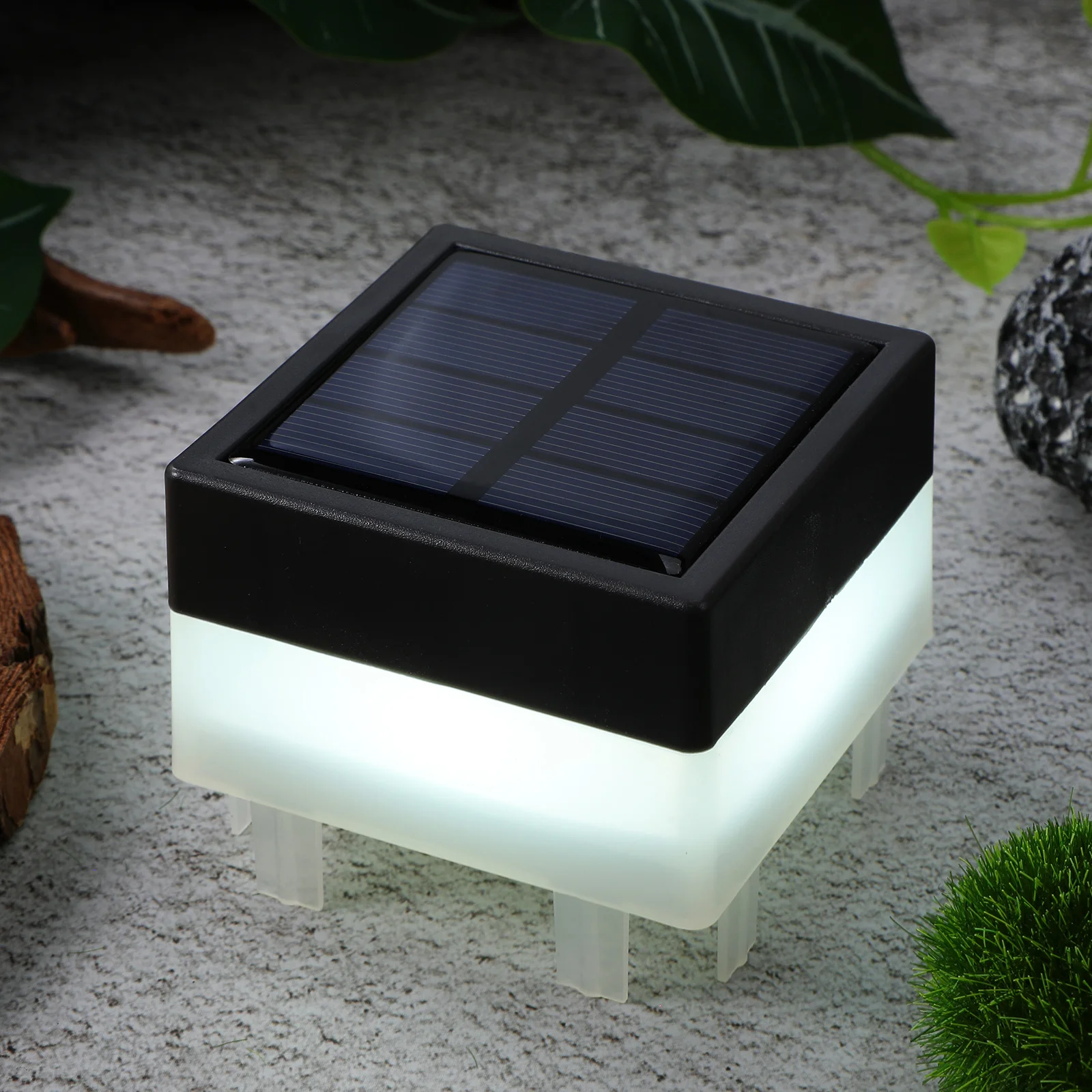 1pcs Light Outdoor Waterproof Led Post For 2X2In Aluminum Fence Garden Deck Patio Solar Pillar Lights Outdoor Fence Solar Lights