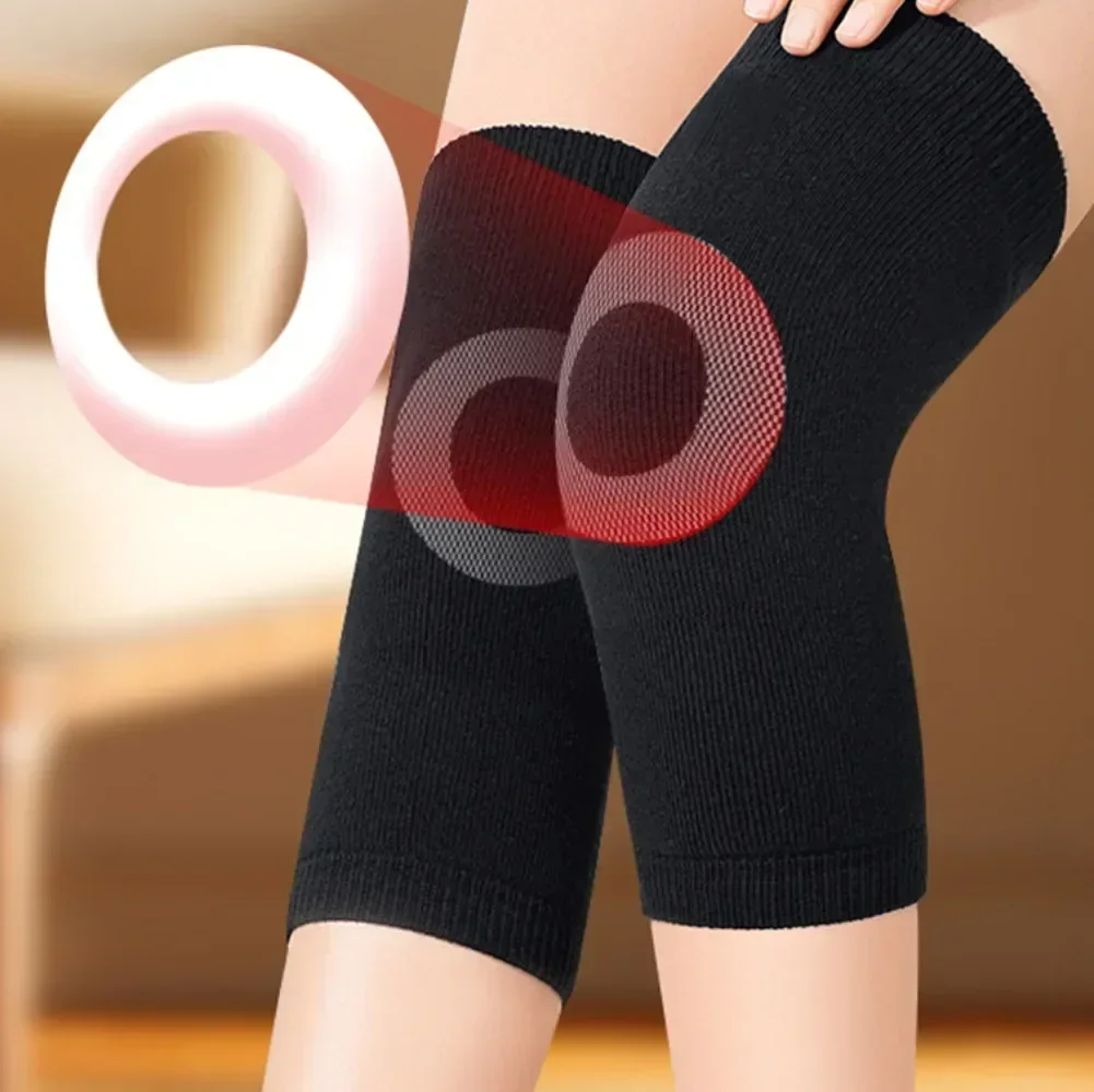 1Pair Anti Cold Knee Pads Plus Gold Velvet Prevent Arthritis Keep Warm Knee Protector Support Breathable Thicken Kneepad Sleeve