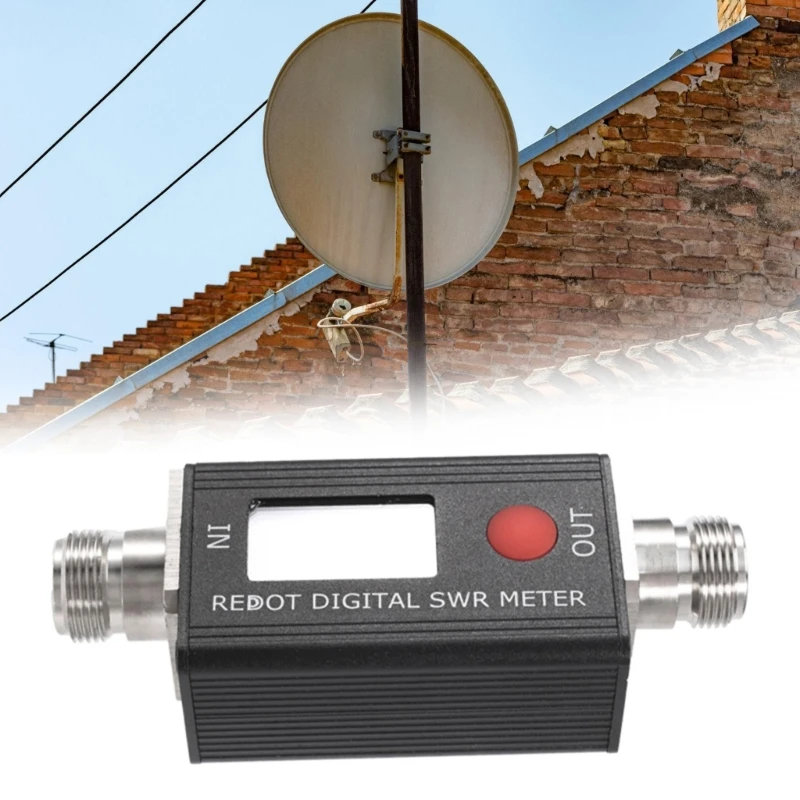 شاشة LCD SWR متر لتحسين هوائيات الراديو الهواة وتشخيصات ثنائي الفينيل متعدد الكلور