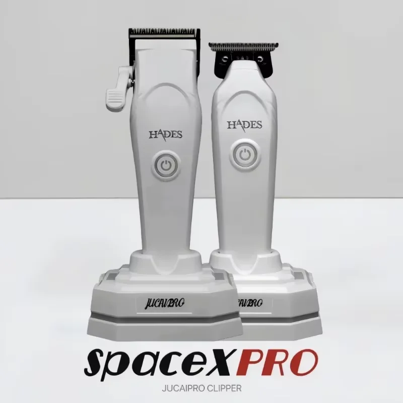 JUCAI X PRO Professional Hair Clippers for Barbers,Cord/Cordless Hair Clipper,All Metal body,Fast charging with charging base