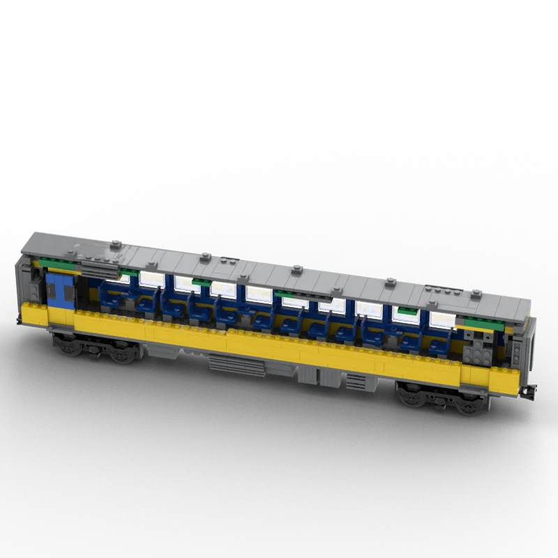 MOC Train Series Passenger NS ICM Koploper V2 Building Blocks Assembly Model Bricks Toys Display Creative Puzzle Children Gifts