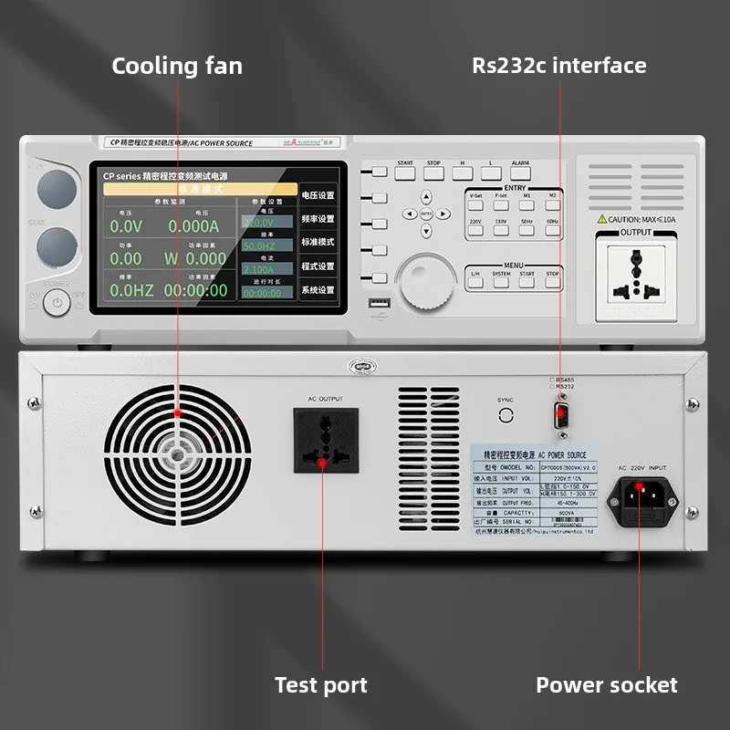 Power supply programmable frequency adjustable single-phase 110v three-phase 5KVA10 programmable y