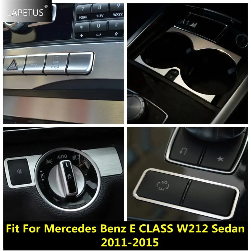 

Auto Water Cup / Warning Lights / ES Button / Head Lamps Accessories Cover Trim For Mercedes Benz E CLASS W212 Sedan 2011 - 2015