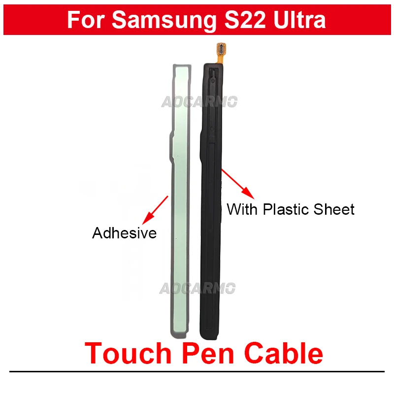 For Samsung Galaxy S22 Ultra S23U S24Ultra S Touch Pen Flex Cable Wireless Induction Coil Sensor With Plastic Sheet Adhsesive