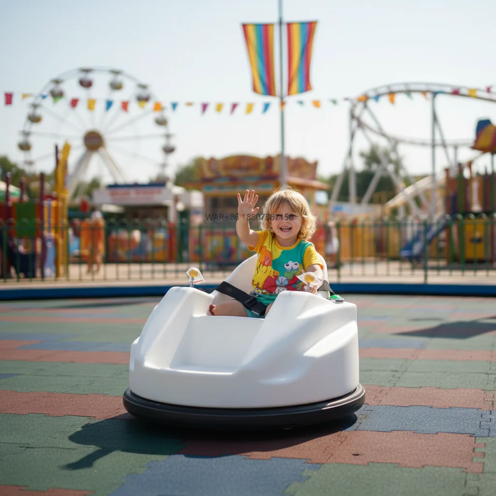 

24V Outdoor & Indoor CE Certified Kids Electric Bumper Cars with Remote Control LED Lights & 360 Spin for Amusement Parks