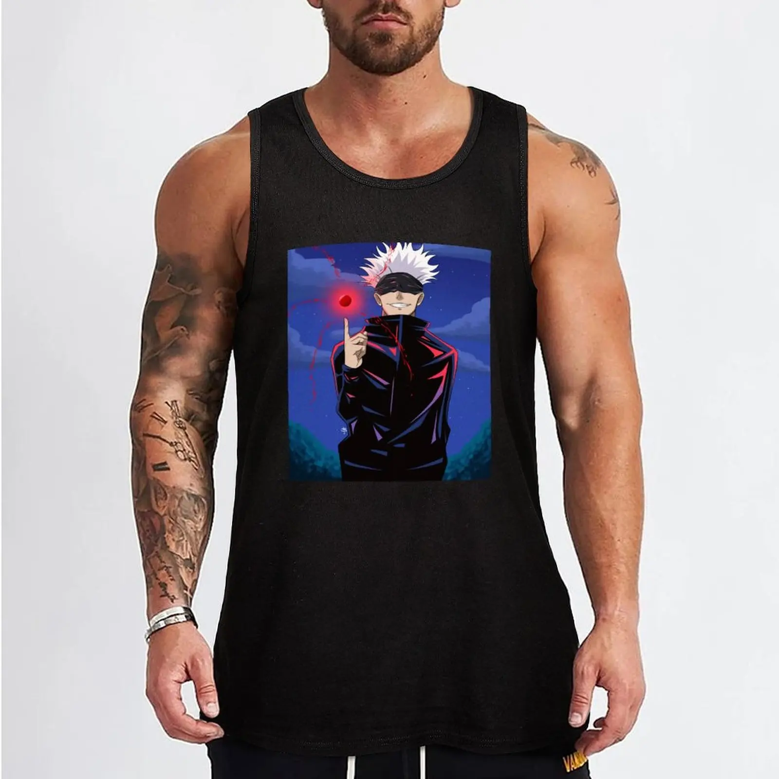 Cursed Technique Tank Top summer clothes men 2024 Vest for boy