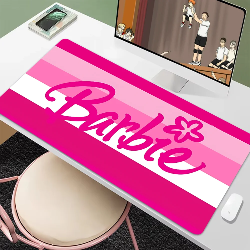 

Pink Beauty B-barbie Mousepad New Arrivals Large Gaming Mousepad L XL XXL Gamer Mouse Pad Size For Keyboards Mat