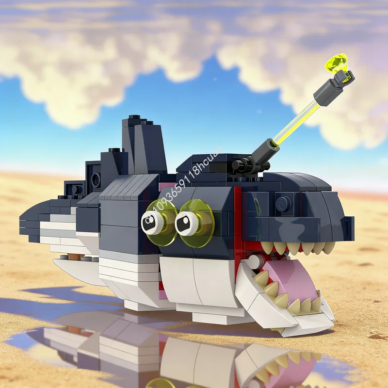 

203 детали MOC: Конструктор «Глубоководные существа» (альтернативная сборка), модель для сборки, строительные блоки, рождественский подарок, игрушка-конструктор