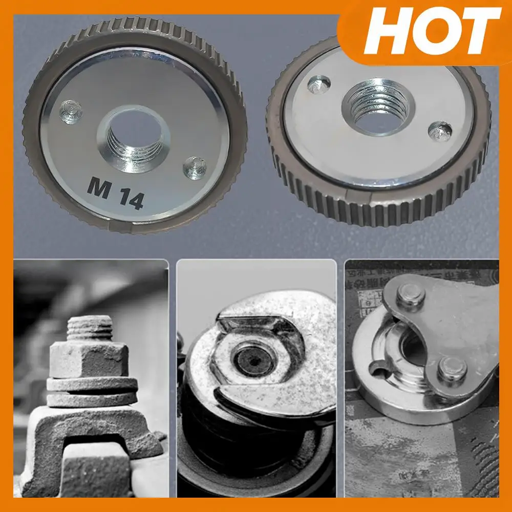 

M10 M14 5/8 дюйма-11 угловая шлифовальная машина с резьбой, нажимная пластина, фланцевая гайка, аксессуар, стопорная гайка, замена алмазного отрезного диска