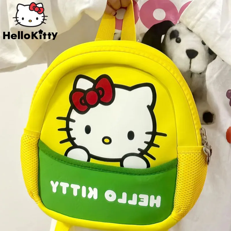 

Детский рюкзак Sanrio с мультяшным принтом Hello Kitty Y2k, милый школьный рюкзак в стиле преппи, корейская модная мини-сумка для девочек