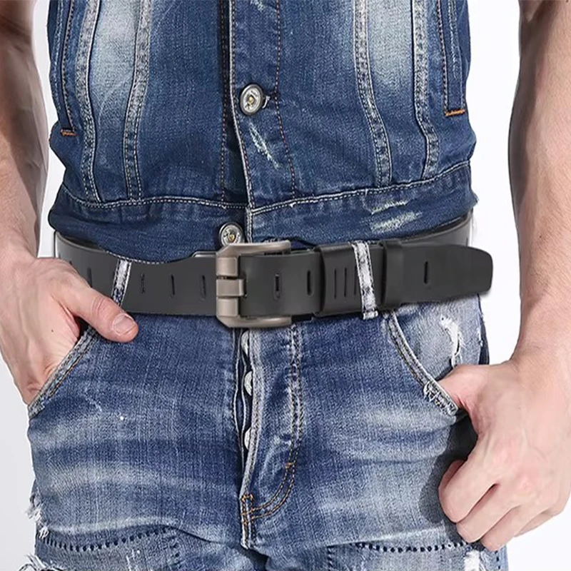 cowhide genuine leather belts for men brand male pin buckle jeans cowboy Mens Belt Luxury Designer High Quality Leather belt men