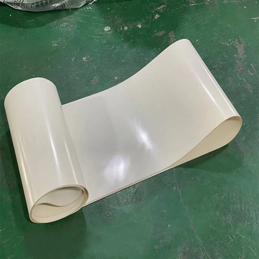 Nastro trasportatore in pvc bianco Perimetro: 3000 mm-3450 mm larghezza: 90 mm-300 mm