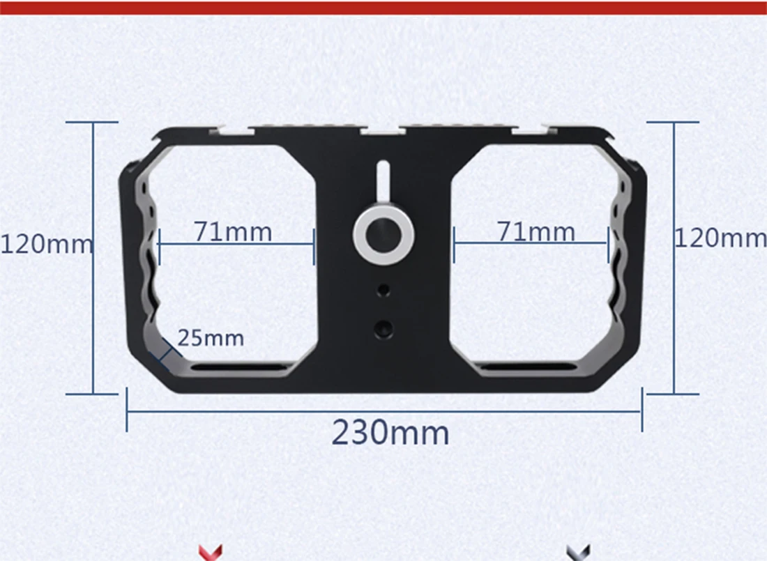 Handheld Griff Stabilisator Living Vlog Kamera Käfig Telefon Video Rig Halterung für Dji Osmo Action/Yi/Eken für Gopro 13 12 Filmemachen – Detail 35
