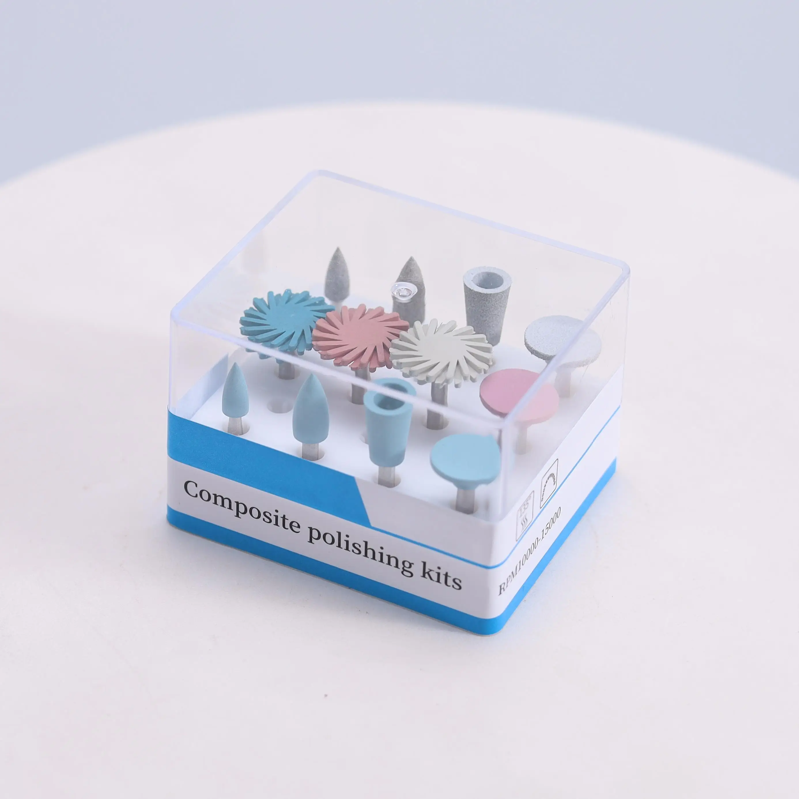 

Dental Device Composite Polishing Kit Dentistry Mix Kit Tool Resin Rubber Dental Care Kit Low Speed Handpiece Gift
