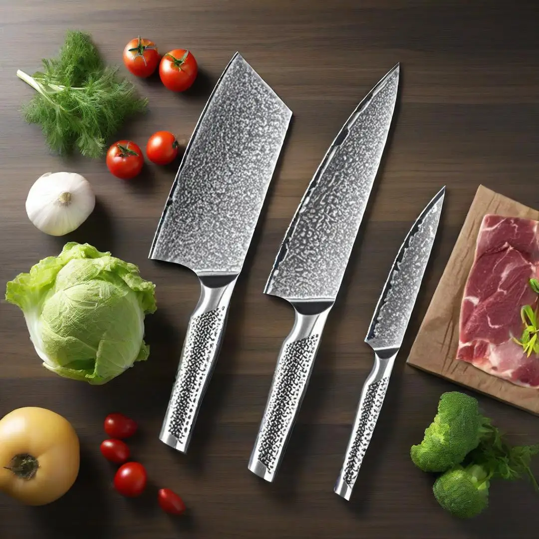 

Professional Chef Knife Set - High Carbon Stainless Steel with Upgraded Steel Core - Precision Kitchen Knives for Cooking
