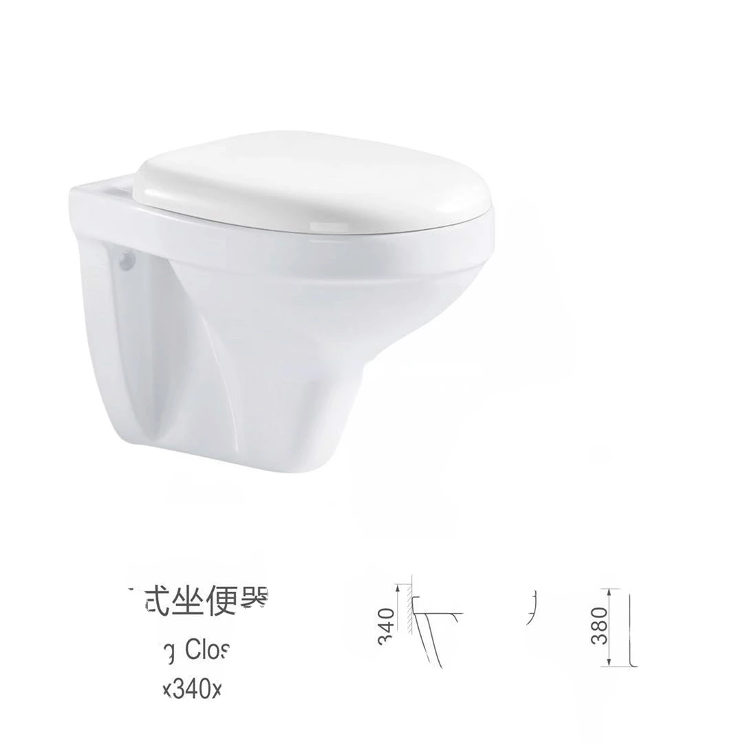 Marine wall-mounted toilet, simple small space hanging toilet, wall row rear toilet