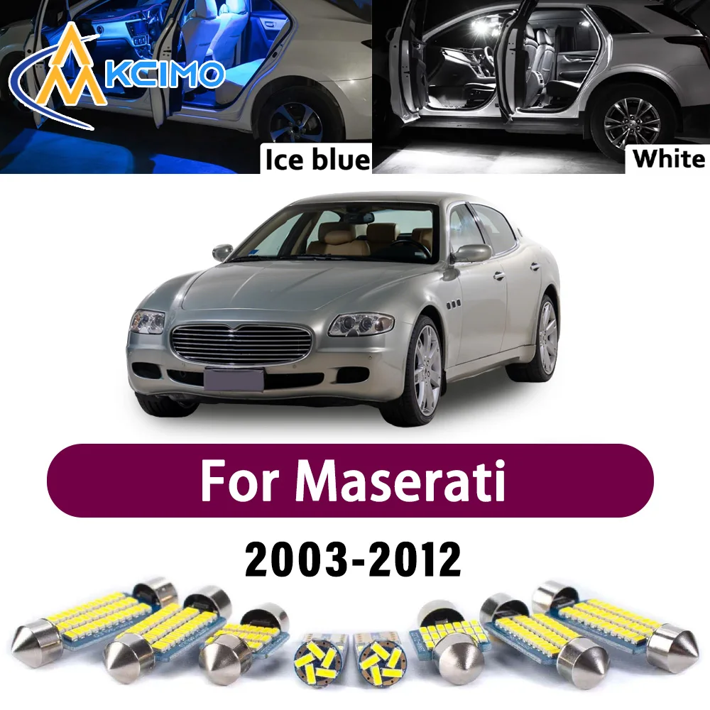 

Super Bright LED Interior Lamp Kit For Maserati Quattroporte V MK5 M139 2003-2012 Error Free Canbus Reading Mirror Light Bulbs