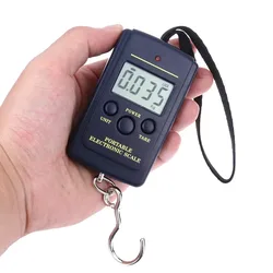 40kg Digital Electronic Scale Without Backlight Bubble Bags Mini Fishing Luggage Travelling Hanging Hook Kitchen Weighing Tools