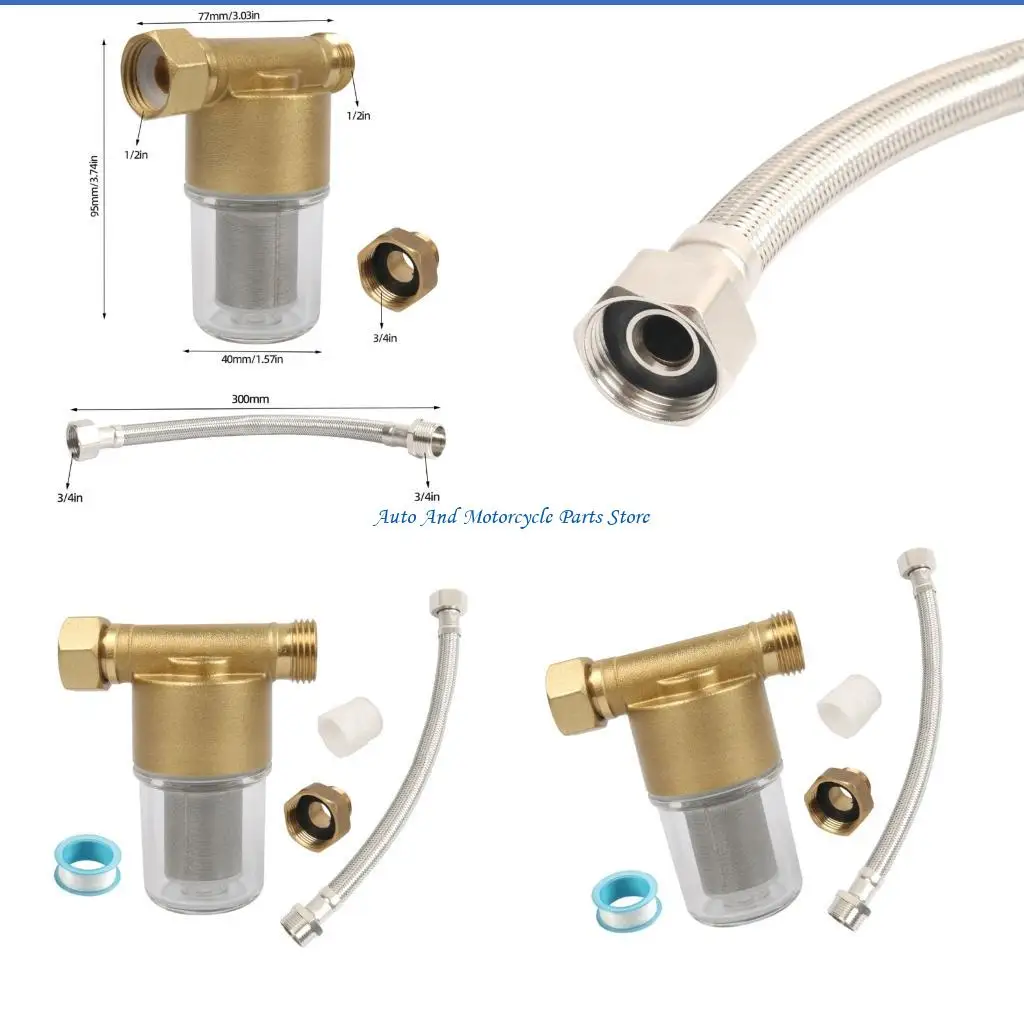

P9FD 12 Gallon Per Hour Rate Liquid Pre Filter With Easy Clean 40 Mesh Screen