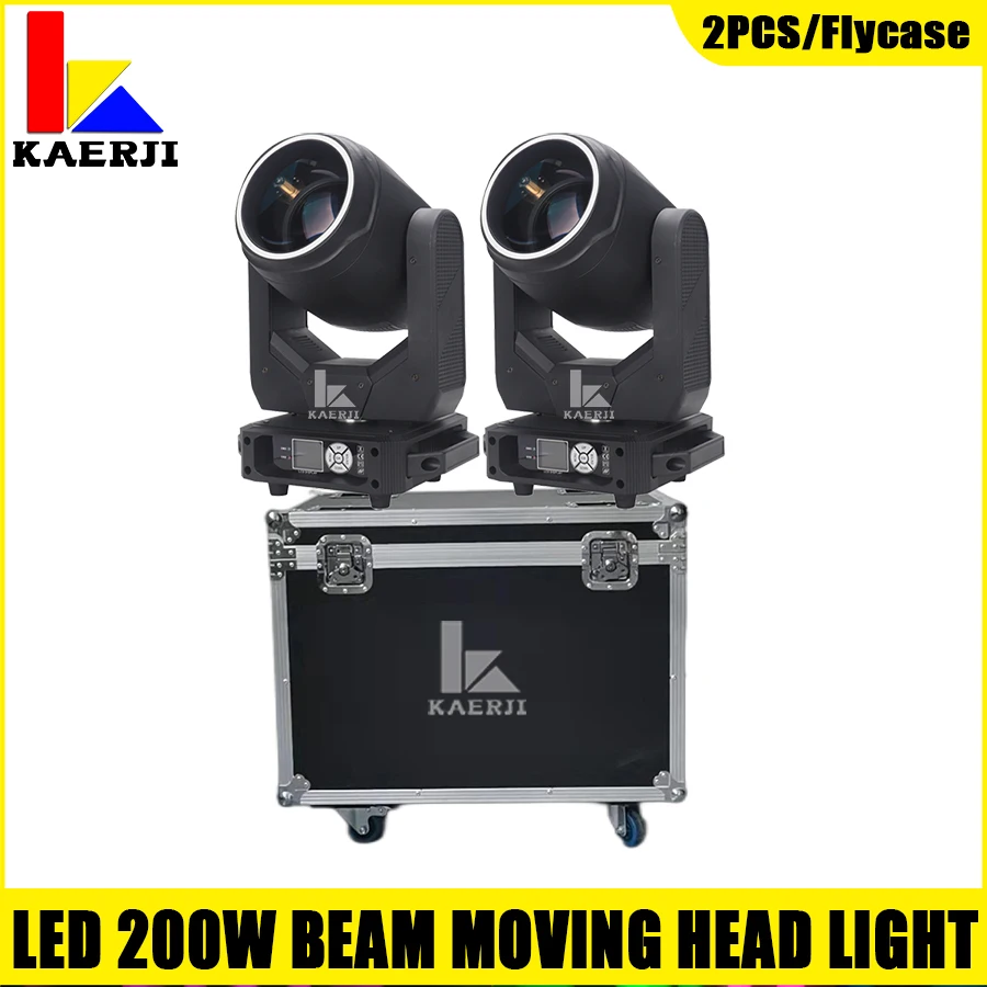 

No Tax 2 Lights 1 Flight Case Led 200w Beam Moving Head Light DMX512 DJ & Bar & Party & Show & Stage Light & Christmas