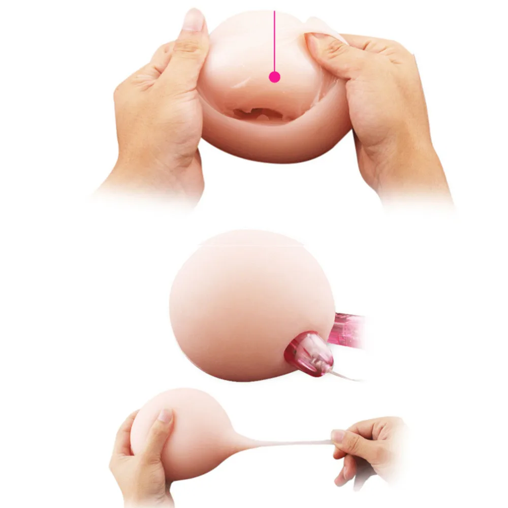 400g Realistic Sexy Boobs Doll Pocket Size Soft Breast Ball with Vagina Male Masturbator Fake Chest Adult Supplies Sex Shop 18+