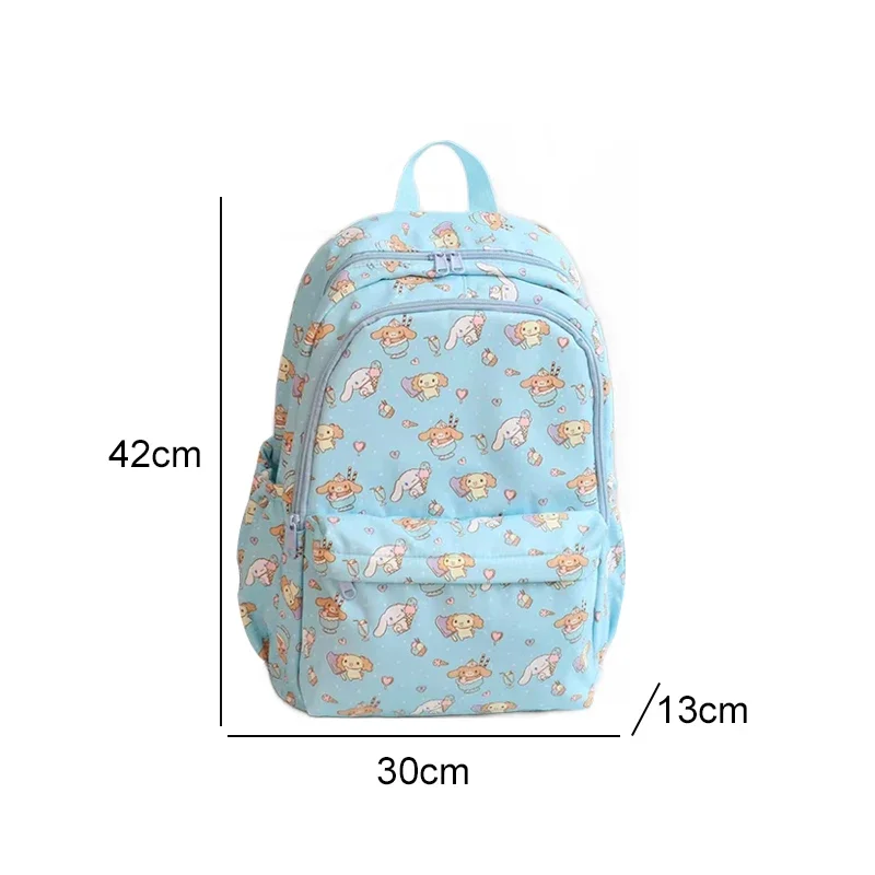 Sanrio Characters Backpack Kuromi My Melody Cinnamoroll Pompompurin Pochacco Hello Kitty Cute Anime School Bag for Kids Gift