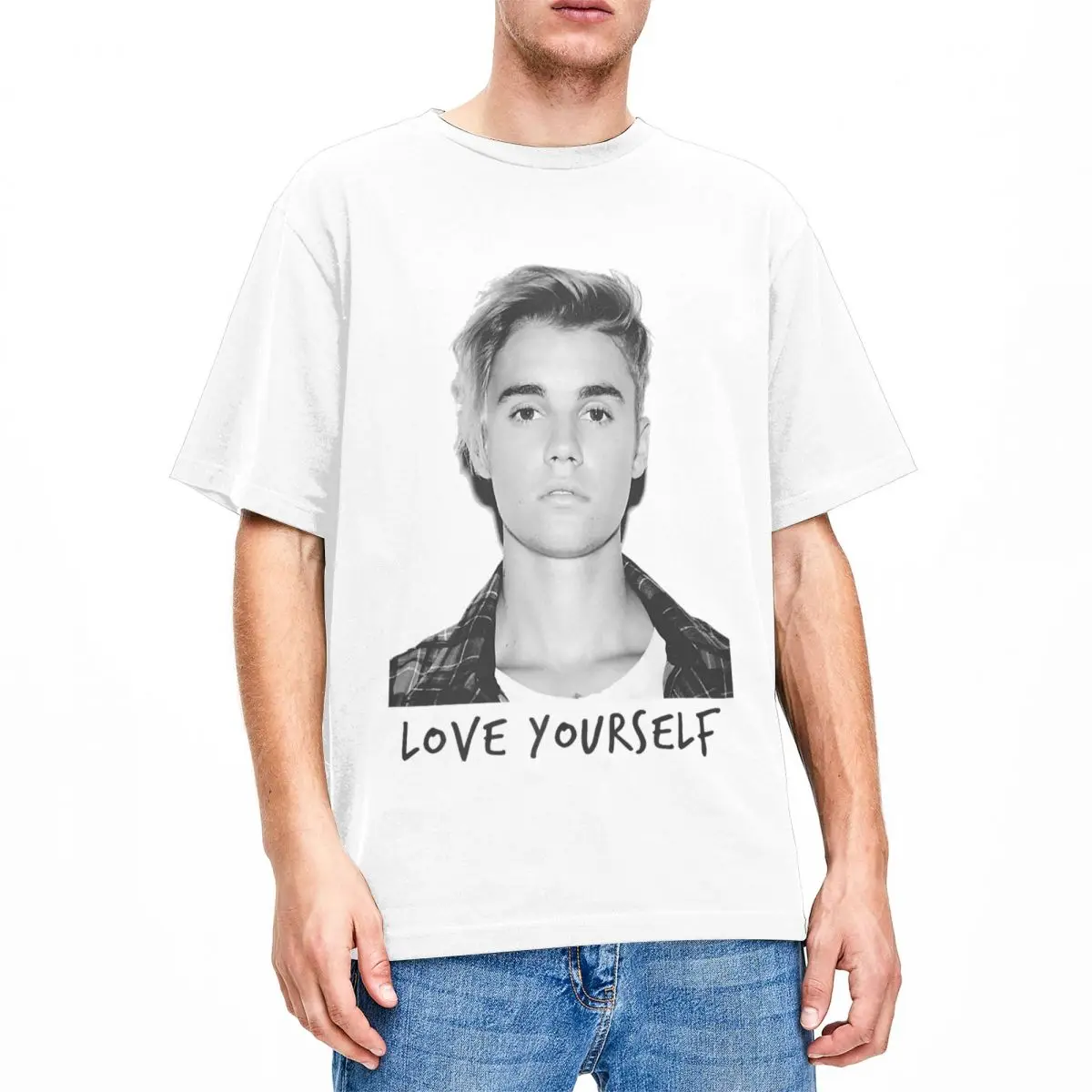 Justin Bieber Official Love Yourself Merch Shirts for Men Women Humor 100% Cotton Unique Clothes