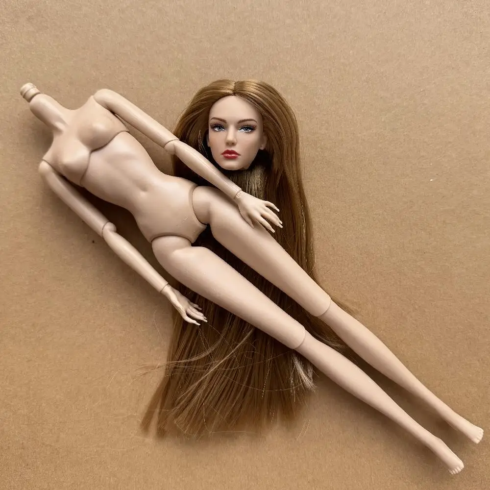 1/6 Maßstab Super-Modell-Puppe mit Gelenken, Beweglichem Körper, Weißer, Beiger, Braunem Hautton, Weibliche Modepuppe zum Spielen und Verschenken