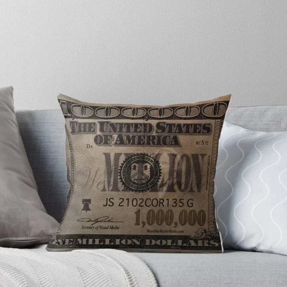 

1 million dollar bill Throw Pillow Pillowcases Bed Cushions Cushion Cover Pillow Case Christmas Room decorating items pillow