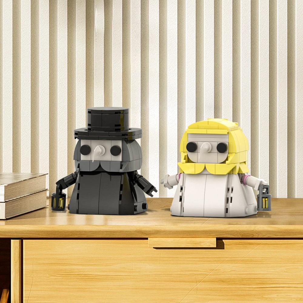 MOC Plagueeds Doctor Model Bouwstenen Beroemde Game Karakter Brickheadz Zwarte Jas Bakstenen Speelgoed KINDEREN Gift