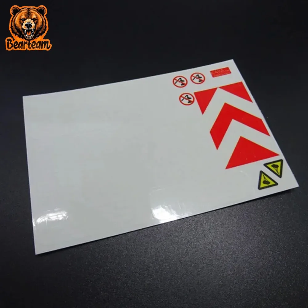 For 1/14 Tamiya RC Truck For scania For volvo For man LOGO Crane warning sign