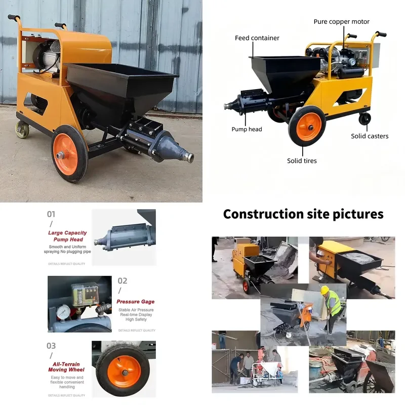 Concrete Pump Pipe for Mortar Sprayer 30m Transport Distance Concrete Machine Parts for Sale