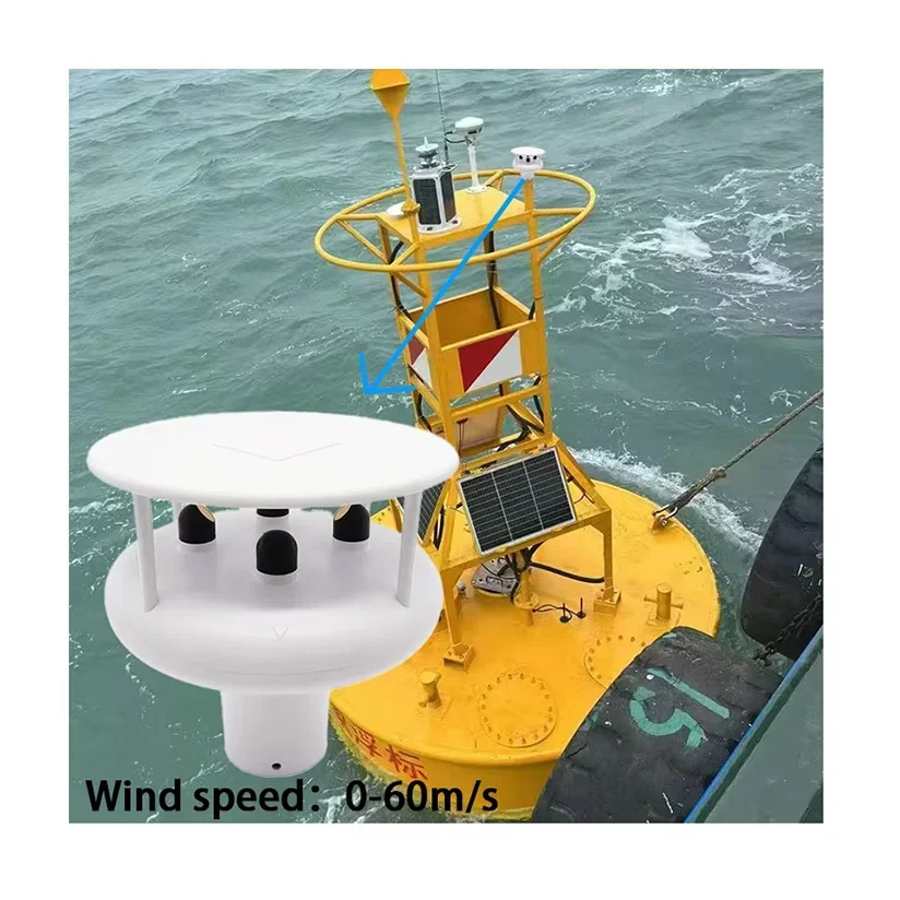 

Low Price RS485 60m/s Wind Speed Wind Direction 2 in 1 Ultrasonic Weather Station Instrument Marine Anemometer Boat Anemometer