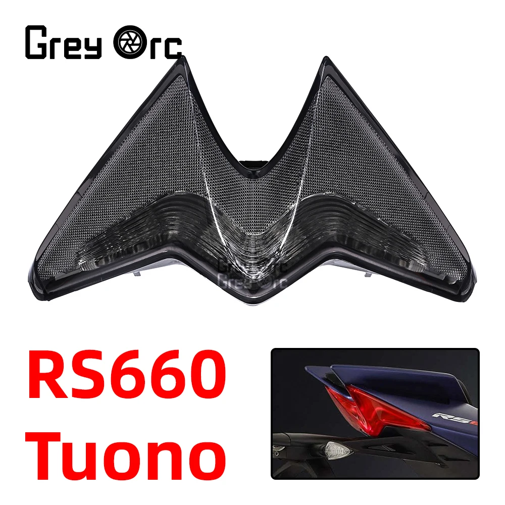 Motorcycle LED Taillight Brake Light Rear Warning Lamp With Turn Signal Features For Aprilia RS660 Tuono 600 RSV4 2011-2025